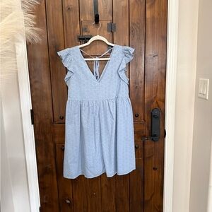 Jessica Simpson Sky Blue Ruffle Dress